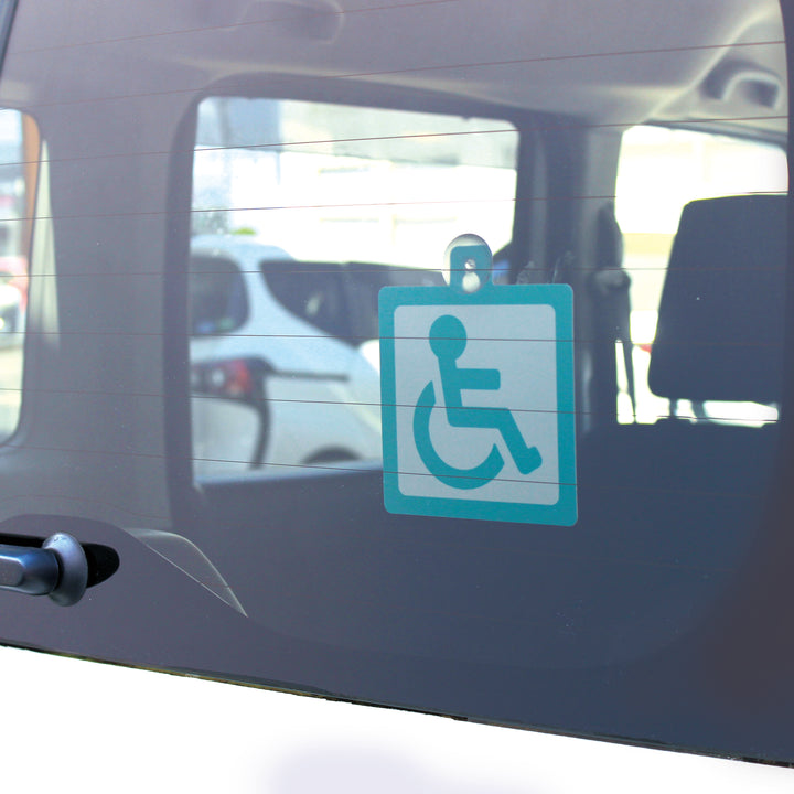 車いすマークカーサイン（吸盤タイプ）